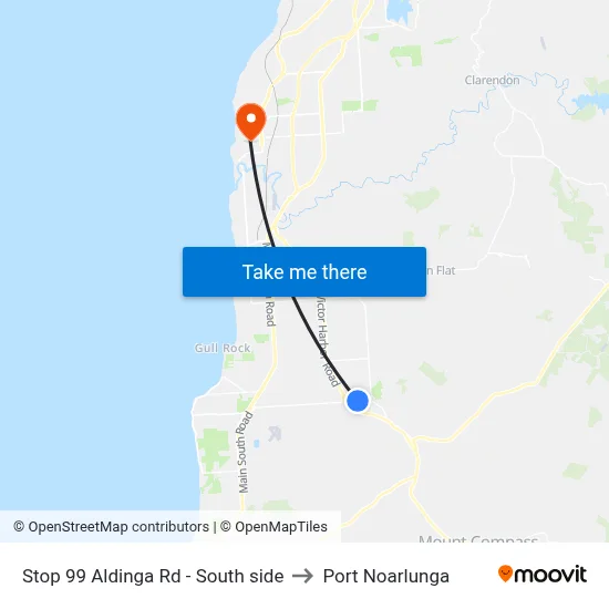 Stop 99 Aldinga Rd - South side to Port Noarlunga map