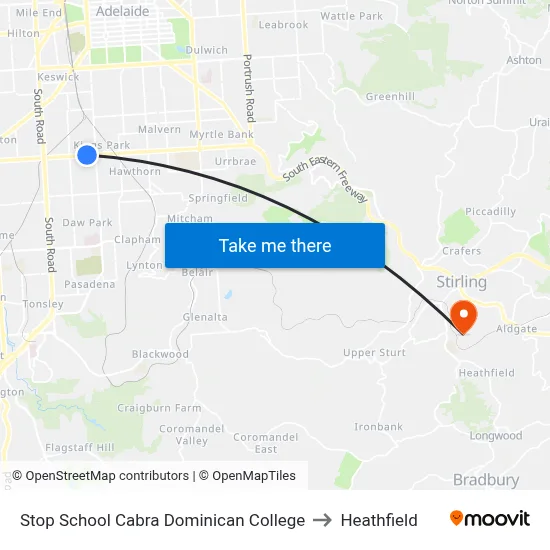 Stop School Cabra Dominican College to Heathfield map