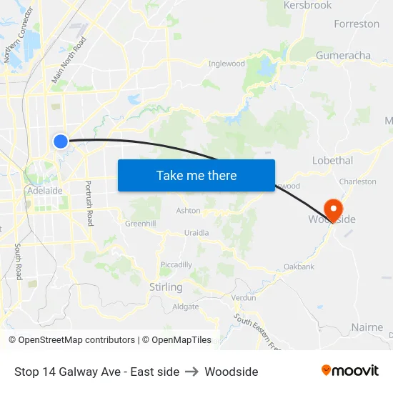 Stop 14 Galway Ave - East side to Woodside map
