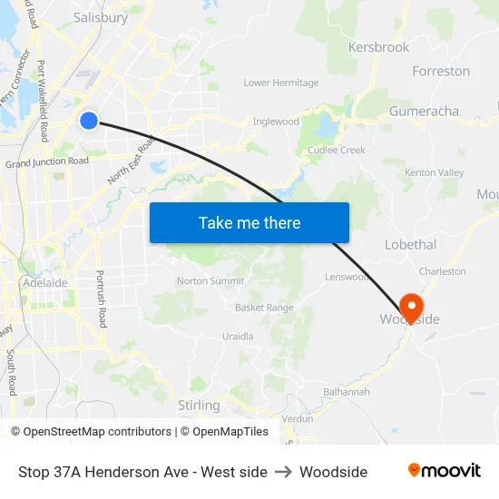 Stop 37A Henderson Ave - West side to Woodside map