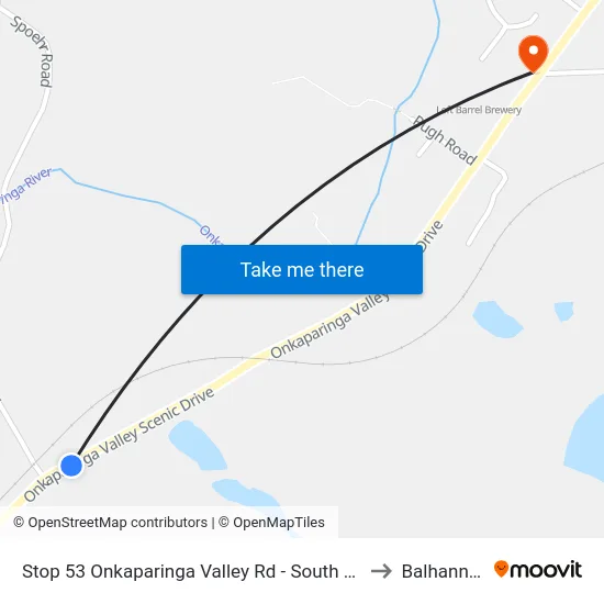 Stop 53 Onkaparinga Valley Rd - South side to Balhannah map
