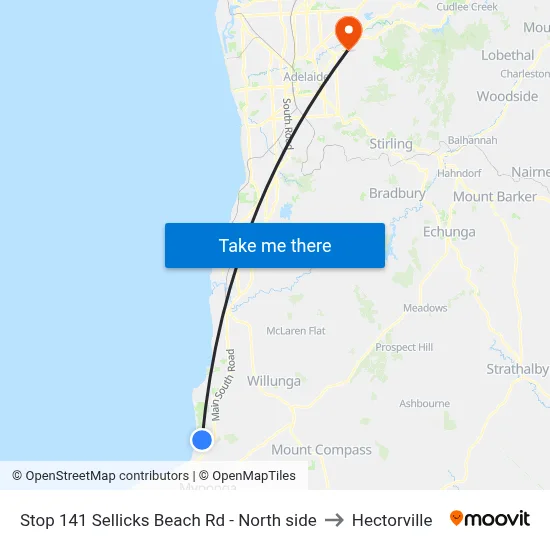 Stop 141 Sellicks Beach Rd - North side to Hectorville map