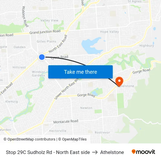 Stop 29C Sudholz Rd - North East side to Athelstone map