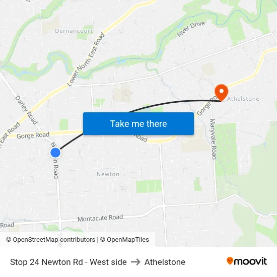 Stop 24 Newton Rd - West side to Athelstone map
