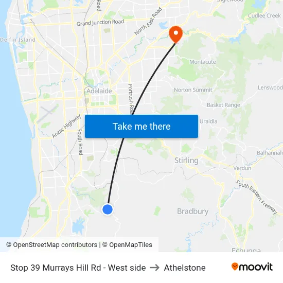 Stop 39 Murrays Hill Rd - West side to Athelstone map