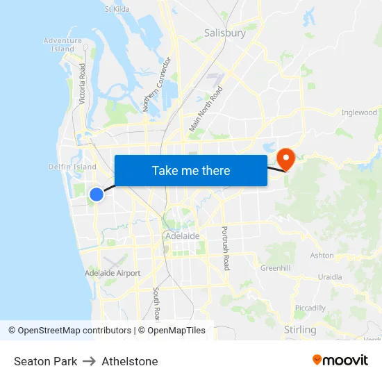 Seaton Park to Athelstone map