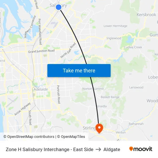Zone H Salisbury Interchange - East Side to Aldgate map