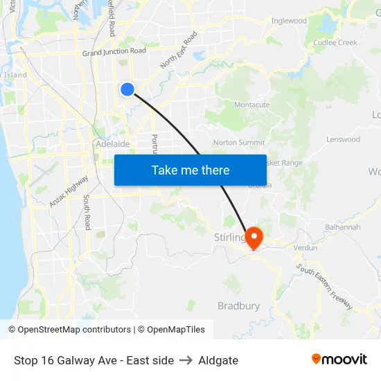 Stop 16 Galway Ave - East side to Aldgate map