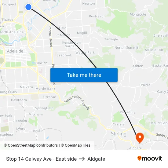 Stop 14 Galway Ave - East side to Aldgate map