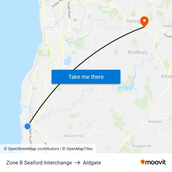 Zone B Seaford Interchange to Aldgate map