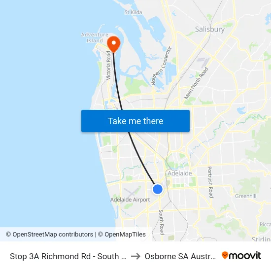 Stop 3A Richmond Rd - South side to Osborne SA Australia map
