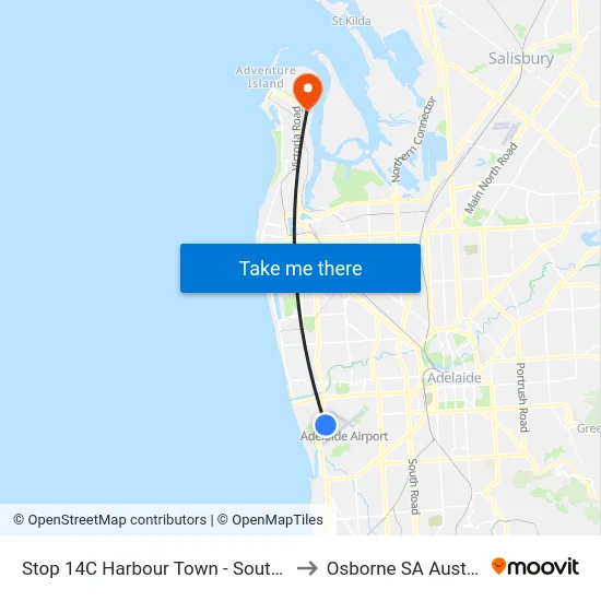 Stop 14C Harbour Town - South side to Osborne SA Australia map
