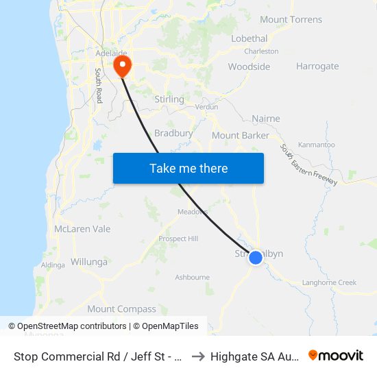 Stop Commercial Rd / Jeff St - West side to Highgate SA Australia map