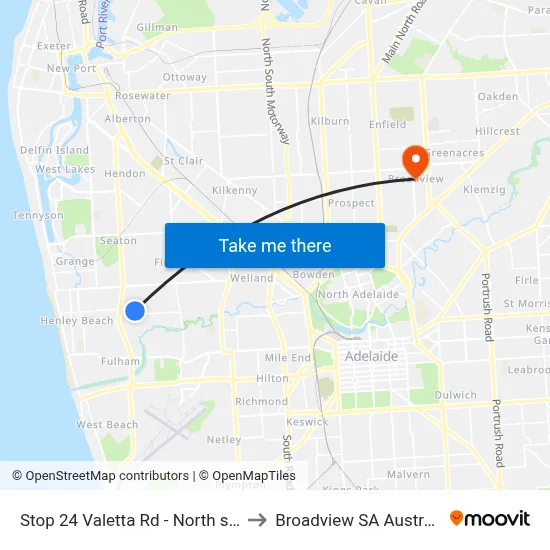 Stop 24 Valetta Rd - North side to Broadview SA Australia map