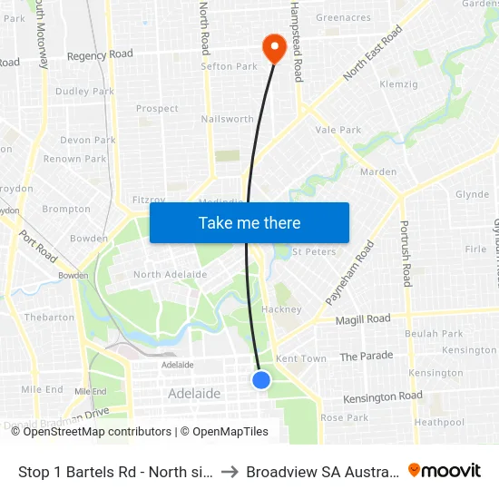 Stop 1 Bartels Rd - North side to Broadview SA Australia map
