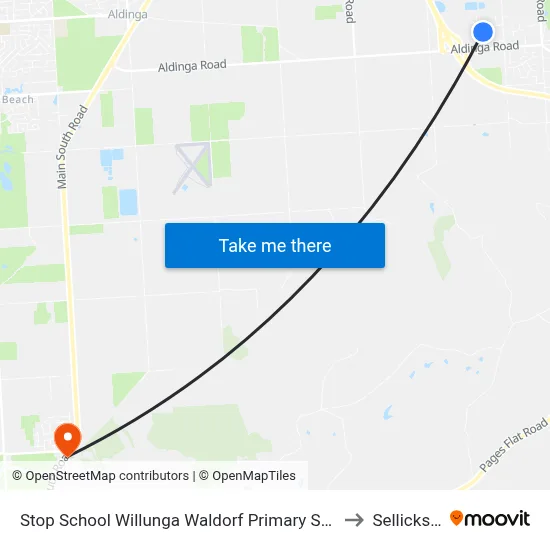 Stop School Willunga Waldorf Primary School Jay Dr to Sellicks Hill map