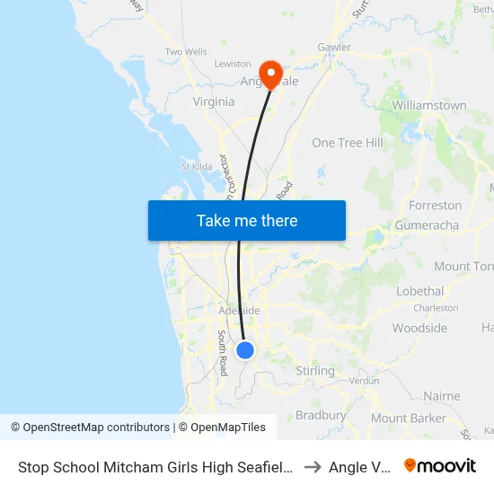 Stop School Mitcham Girls High Seafield Av to Angle Vale map