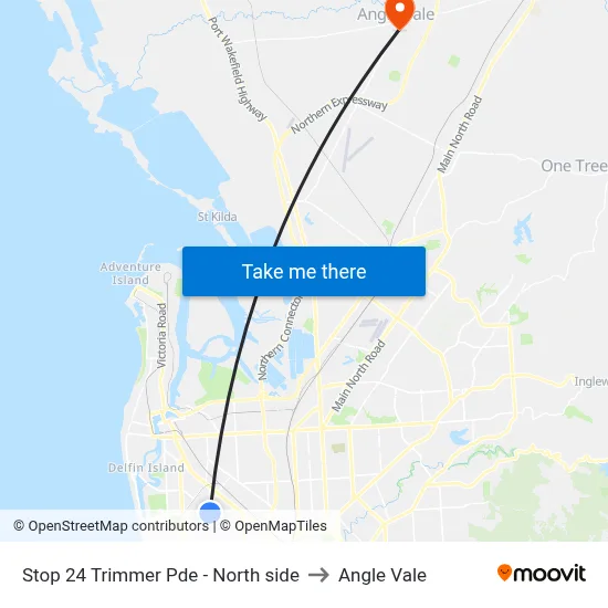 Stop 24 Trimmer Pde - North side to Angle Vale map