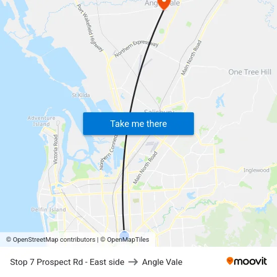 Stop 7 Prospect Rd - East side to Angle Vale map