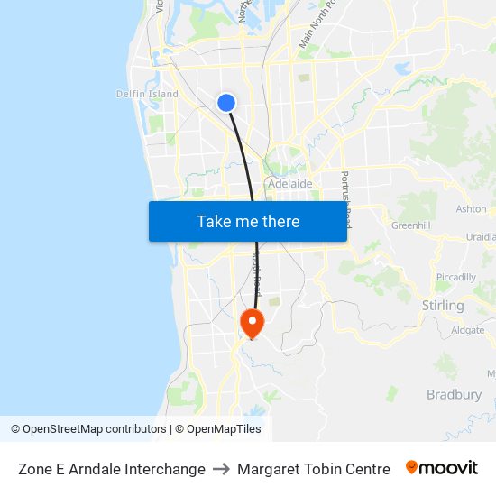 Zone E Arndale Interchange to Margaret Tobin Centre map