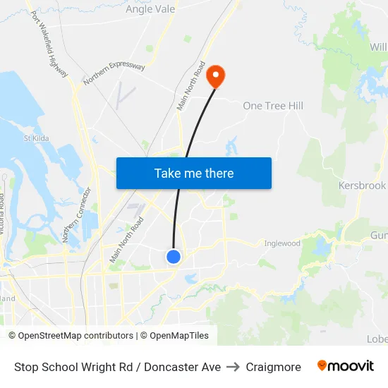 Stop School Wright Rd / Doncaster Ave to Craigmore map