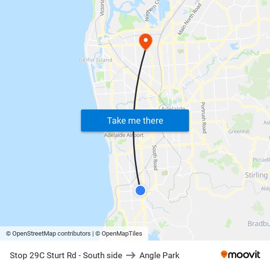 Stop 29C Sturt Rd - South side to Angle Park map