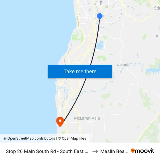 Stop 26 Main South Rd - South East side to Maslin Beach map