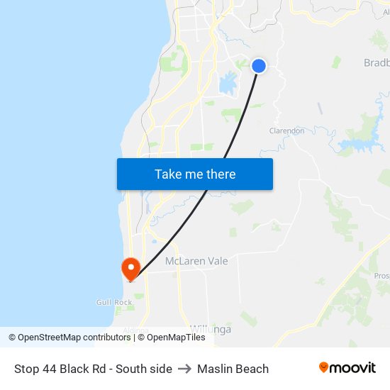 Stop 44 Black Rd - South side to Maslin Beach map