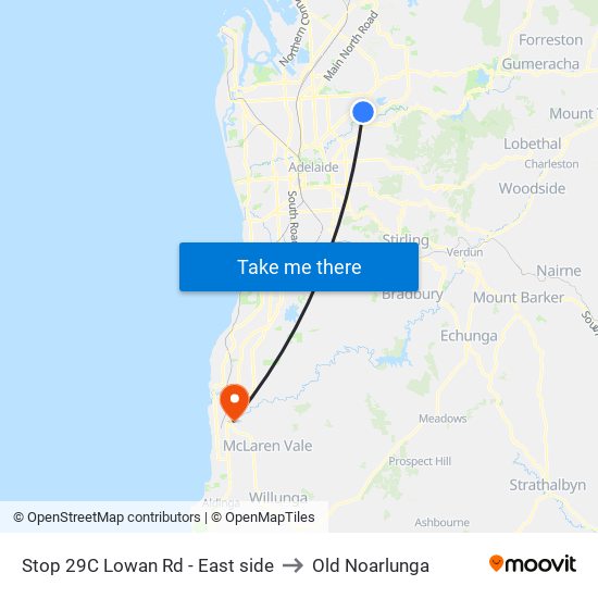 Stop 29C Lowan Rd - East side to Old Noarlunga map