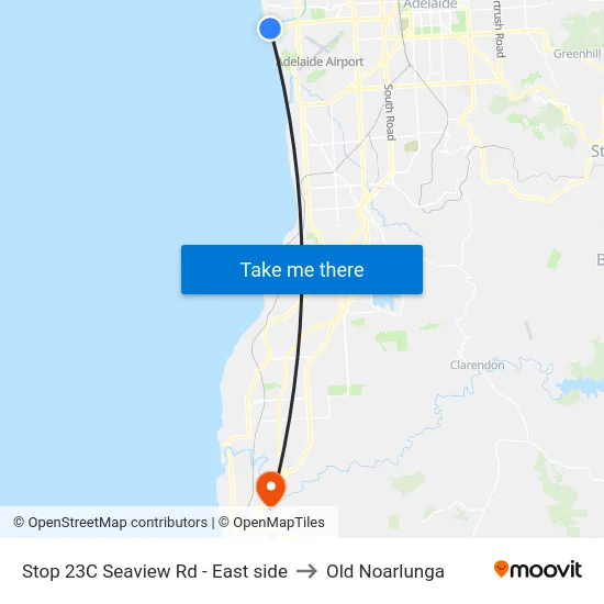 Stop 23C Seaview Rd - East side to Old Noarlunga map