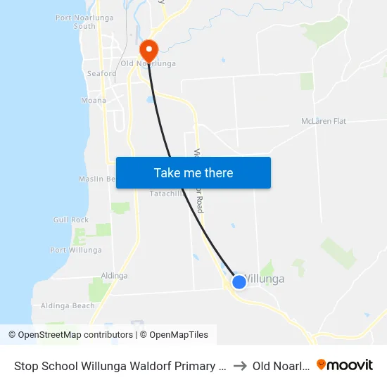 Stop School Willunga Waldorf Primary School Jay Dr to Old Noarlunga map