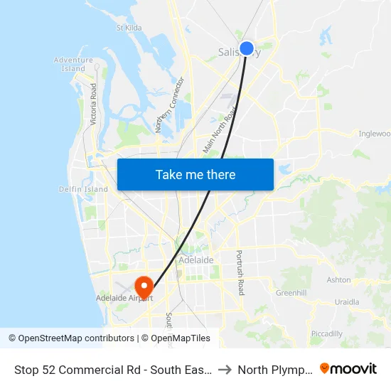 Stop 52 Commercial Rd - South East side to North Plympton map
