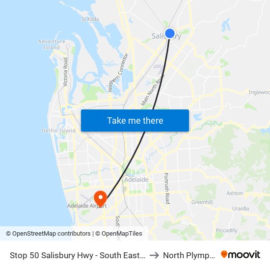 Stop 50 Salisbury Hwy - South East side to North Plympton map