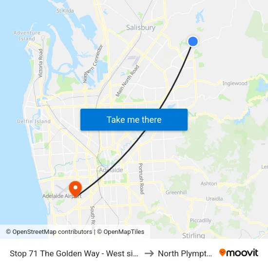 Stop 71 The Golden Way - West side to North Plympton map