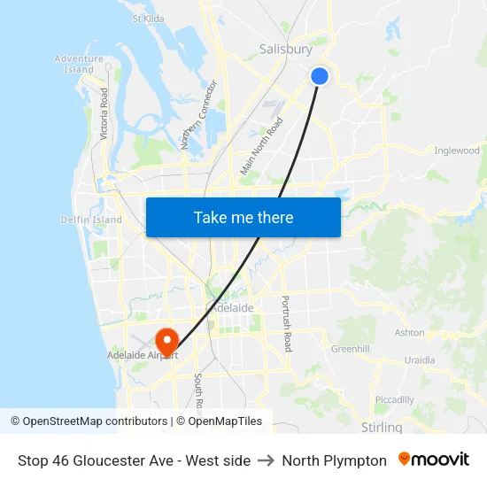 Stop 46 Gloucester Ave - West side to North Plympton map