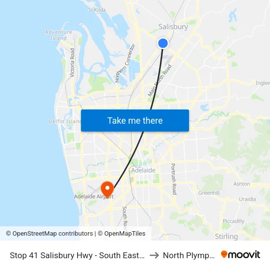 Stop 41 Salisbury Hwy - South East side to North Plympton map