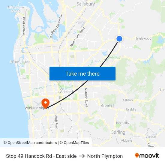 Stop 49 Hancock Rd - East side to North Plympton map