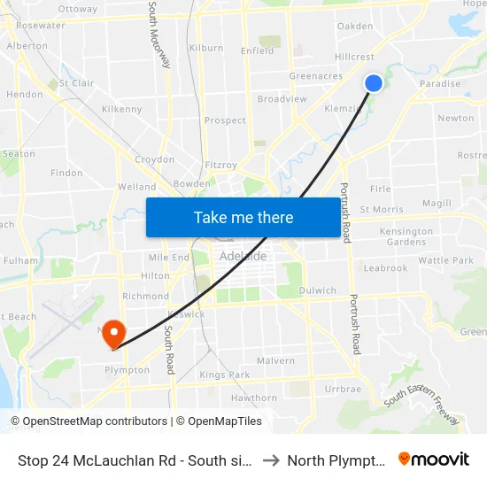 Stop 24 McLauchlan Rd - South side to North Plympton map
