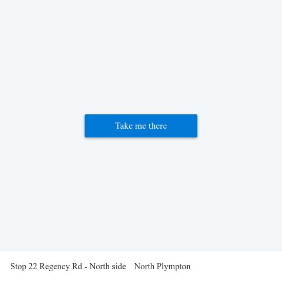 Stop 22 Regency Rd - North side to North Plympton map