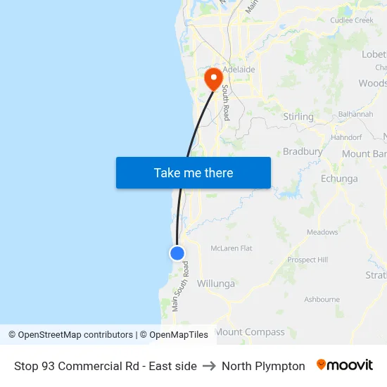 Stop 93 Commercial Rd - East side to North Plympton map