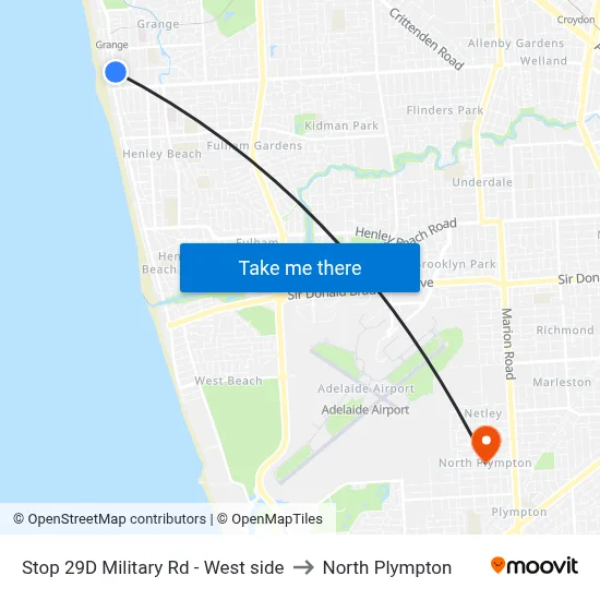 Stop 29D Military Rd - West side to North Plympton map