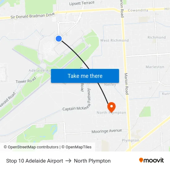 Stop 10 Adelaide Airport to North Plympton map