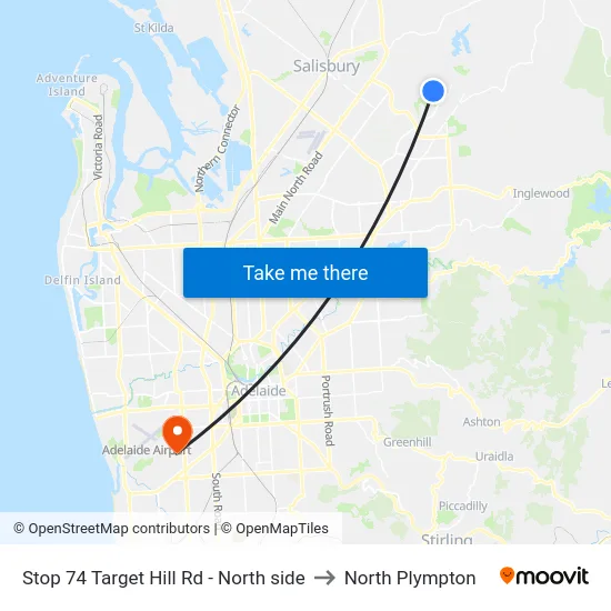 Stop 74 Target Hill Rd - North side to North Plympton map