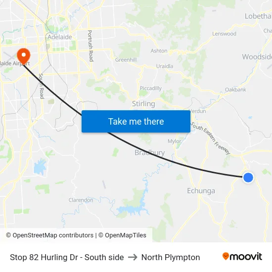 Stop 82 Hurling Dr - South side to North Plympton map