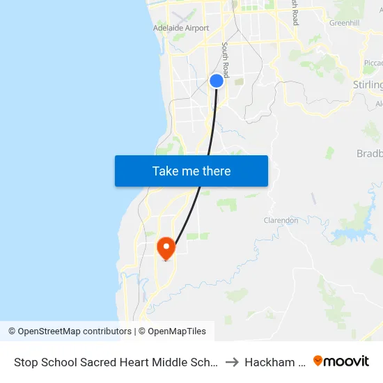 Stop School Sacred Heart Middle School Percy Av to Hackham West map