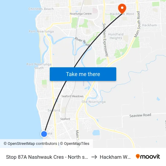 Stop 87A Nashwauk Cres - North side to Hackham West map