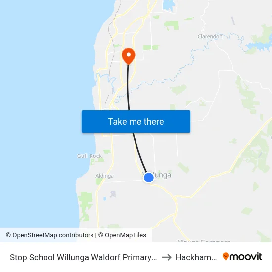 Stop School Willunga Waldorf Primary School Jay Dr to Hackham West map