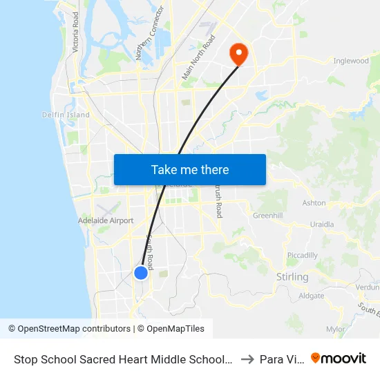 Stop School Sacred Heart Middle School Percy Av to Para Vista map