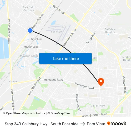 Stop 34R Salisbury Hwy - South East side to Para Vista map