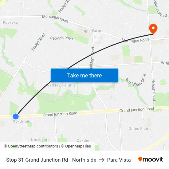 Stop 31 Grand Junction Rd - North side to Para Vista map
